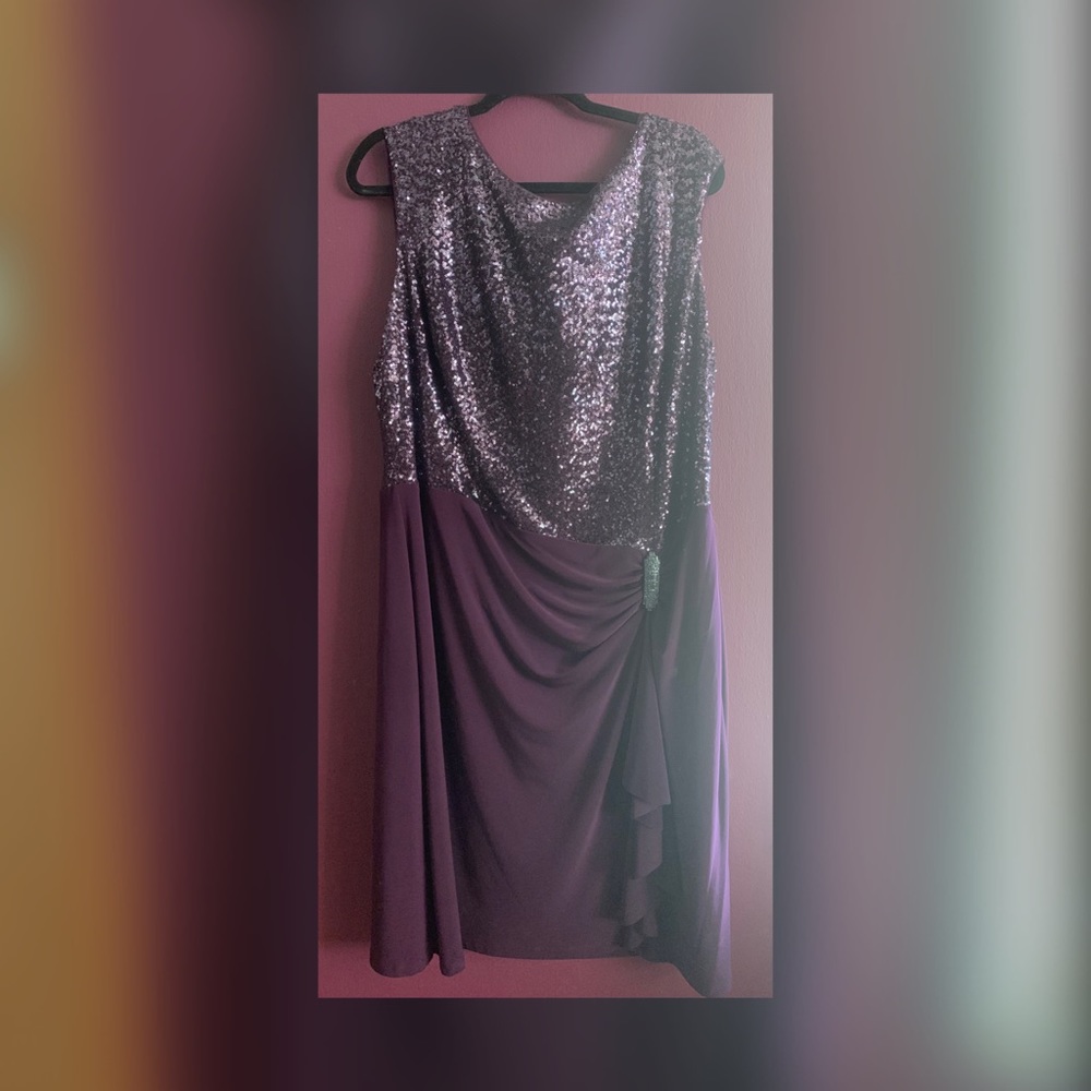 Gorgeous Eggplant Sequin Dress